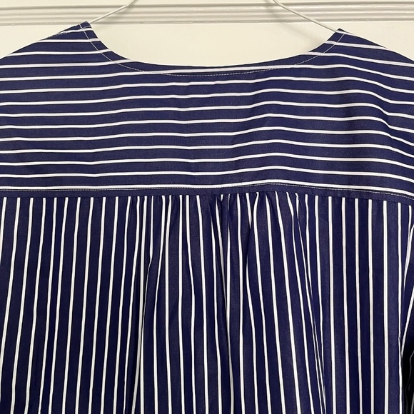 NWOT J. Crew Thomas Mason Poplin Striped Shirt | Size XS - Picture 7 of 8